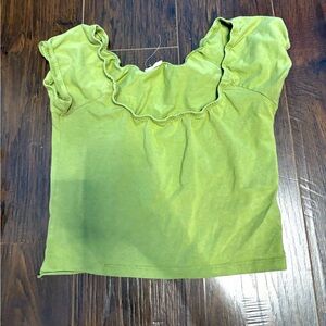 Cotten On Small Green Crop Top
